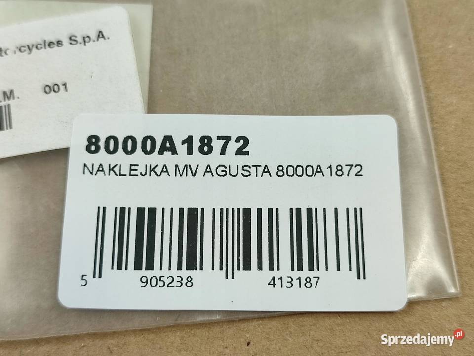 NAKLEJKA MARZOCCHI PRZEDNI WAHACZ MV AGUSTA