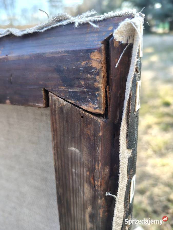 stary obraz olejny Pastwisko Antyki, Sztuka, Kolekcje Kartuzy sprzedam