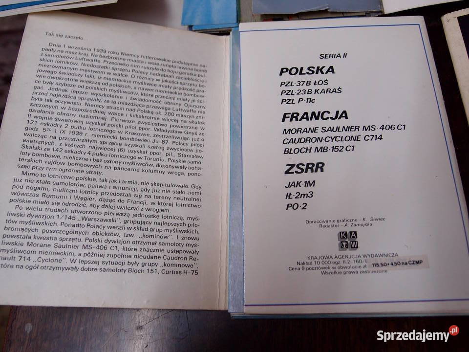Pisma z PRLu Typy broni i uzbrojenia pocztówki łódzkie sprzedam