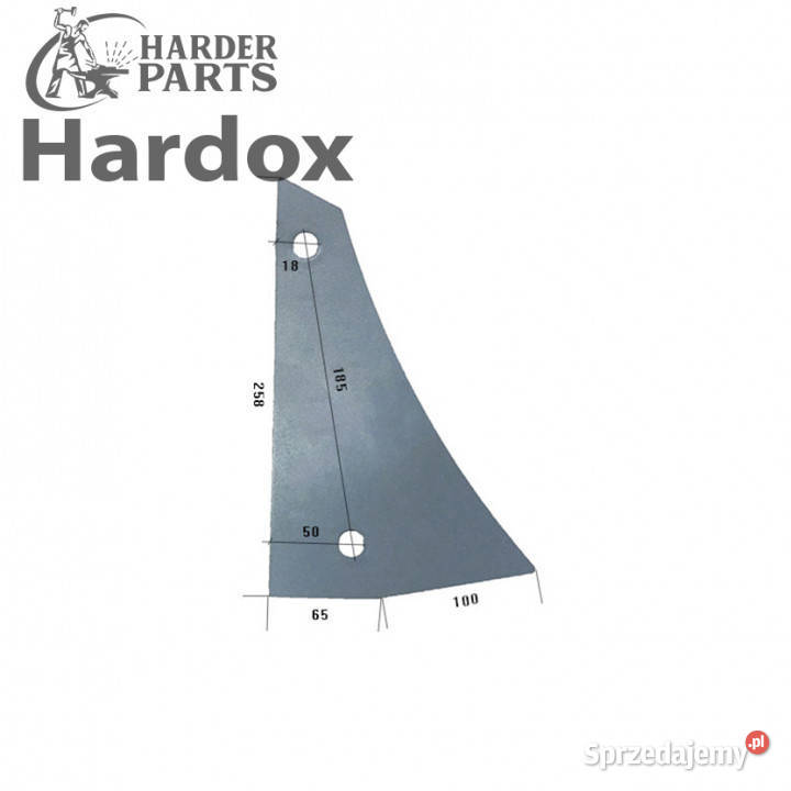Pierś HARDOX 94596P części do pługa OVERUM podlaskie Suwałki
