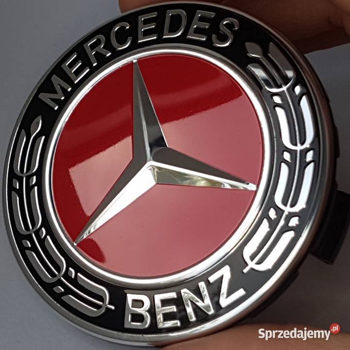 oryginalny dekielek MERCEDES BENZ 75mm dekle red łódzkie Bełchatów