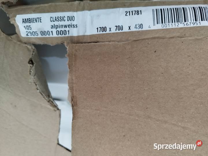 Wanna Kaldewei Classic Duo 170x70 USZKODZONA mazowieckie Warszawa