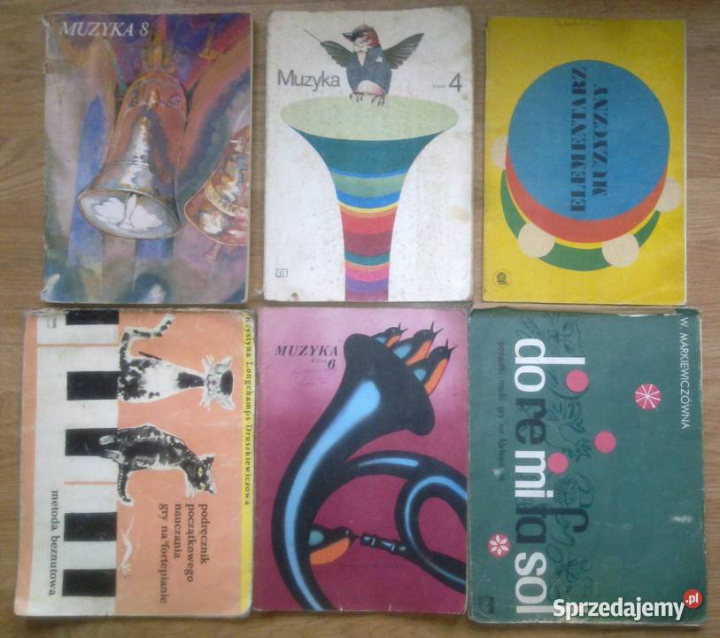 Książki 6 sztuk Muzyka Książki i Podręczniki