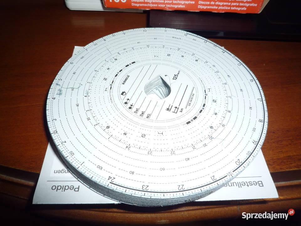 tarczki do tachografu tarcze tacho wykresówki Chmiel