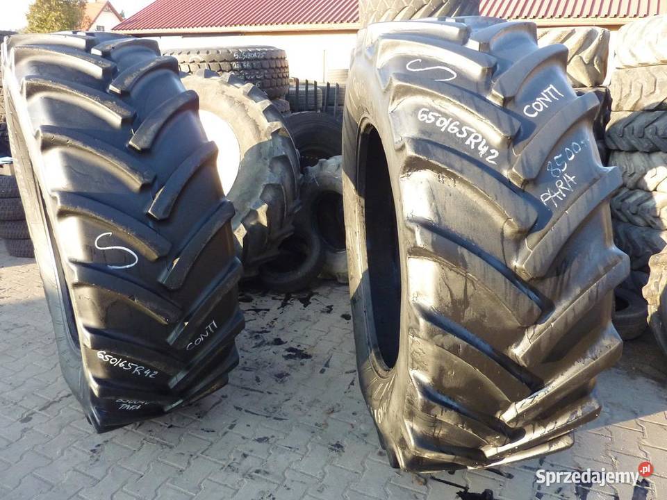 2x Opona używana rolnicza 65065R42 CONTINENTAL Zaścianki