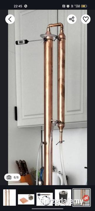 Destylator miedziany rektyfikacyjny 30 litrów z Częstochowa sprzedam