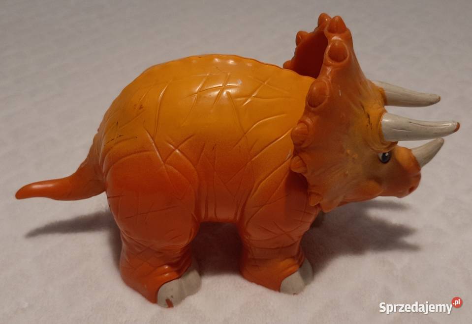 Dinozaur triceratops pomarańczowy 17 Zabawka Czeladź