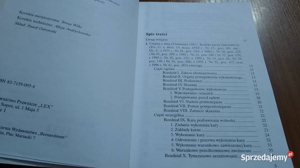 Więziennictwo zbiór przepisów oprac Krzysztof Gdańsk