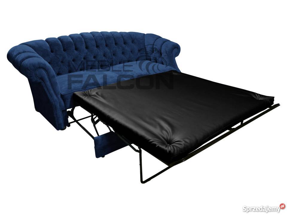 Pikowana sofa chesterfield Melford f spania Warszawa