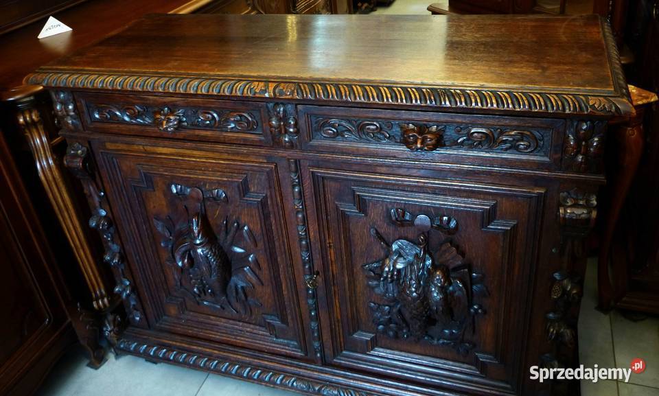 Wspaniała komodaszafka myśliwska dąbsklep śląskie Dąbrowa Górnicza sprzedam