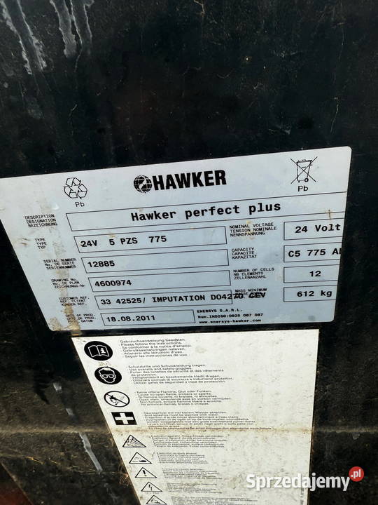 akumulator trakcyjny 24v7PZs735Ah HAWKER Linde Działoszyn