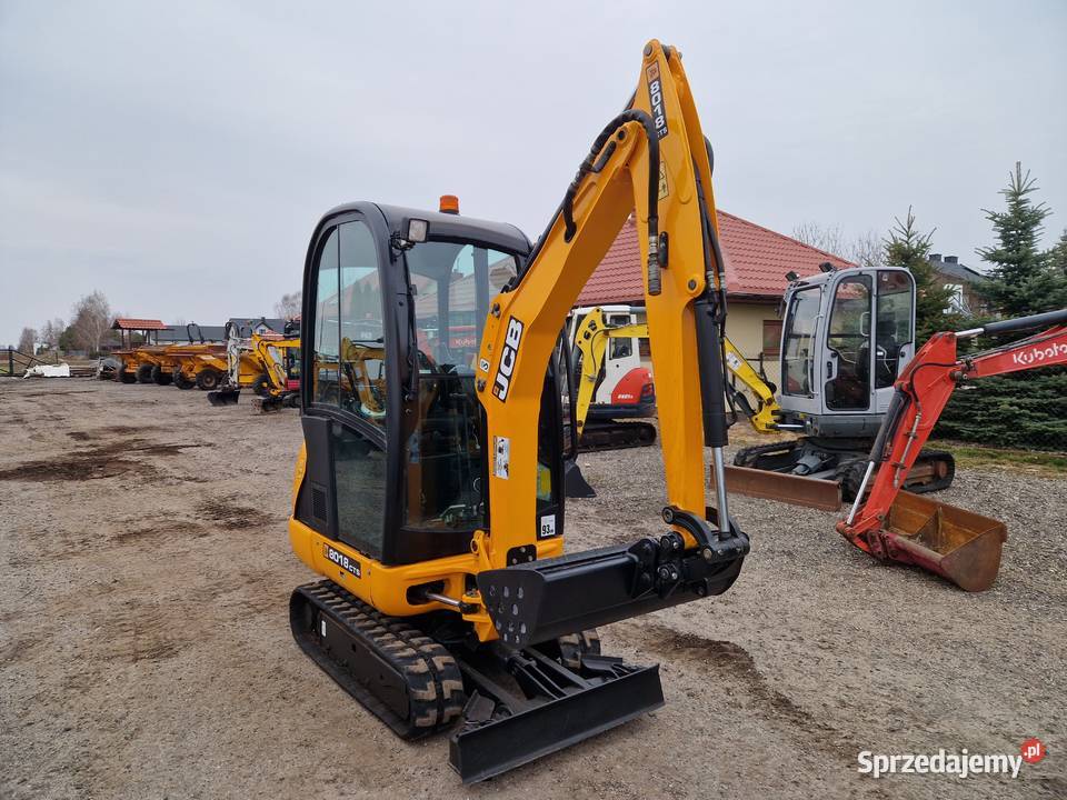 Minikoparka JCB 8018 CTS 2017r 1900mtg rozsuwane Koparki Ryżki