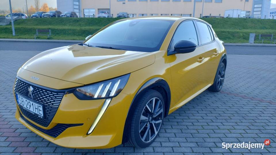 Peugeot 208 GT Automat 2023 2700 przebieg kurtyny powietrzne Bielsko-Biała