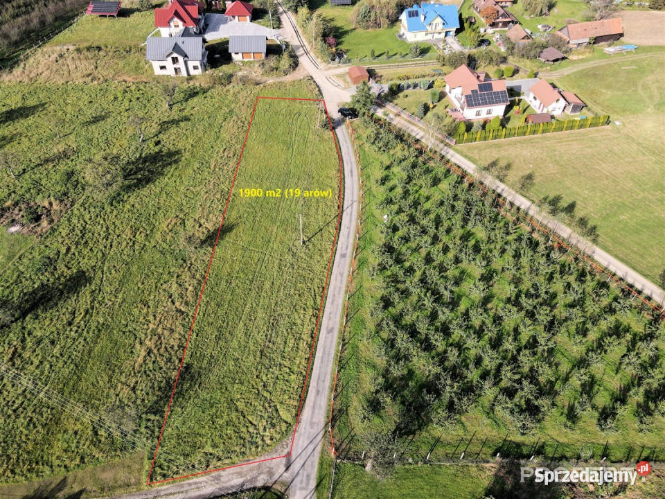 Ogłoszenie grunt 1900m2 Łazy Brzyńskie 94zł/m2