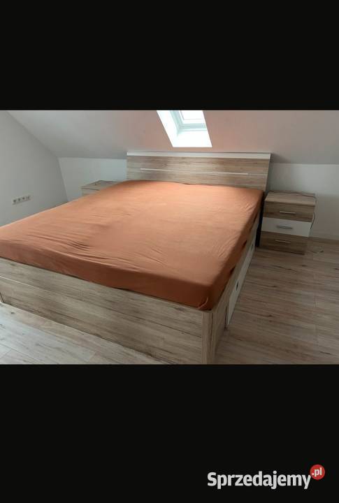 Łózko 180200 i 2 szafki opolskie Otmuchów