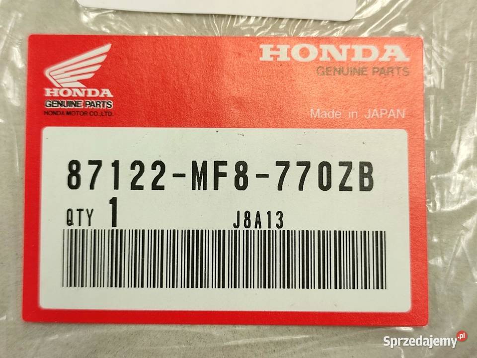 NAKLEJKA NA BAK LEWA HONDA VT500 8487 NOWA