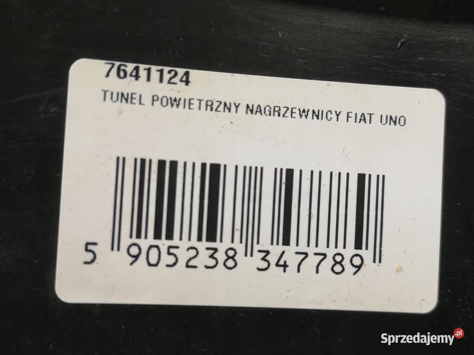 KANAŁ POWIETRZA WENTYLACJI FIAT UNO 19891995