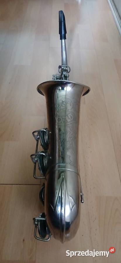 Stary mosiężny saksofon z lat 30 tych Niemcy Instrumenty dęte Kraków