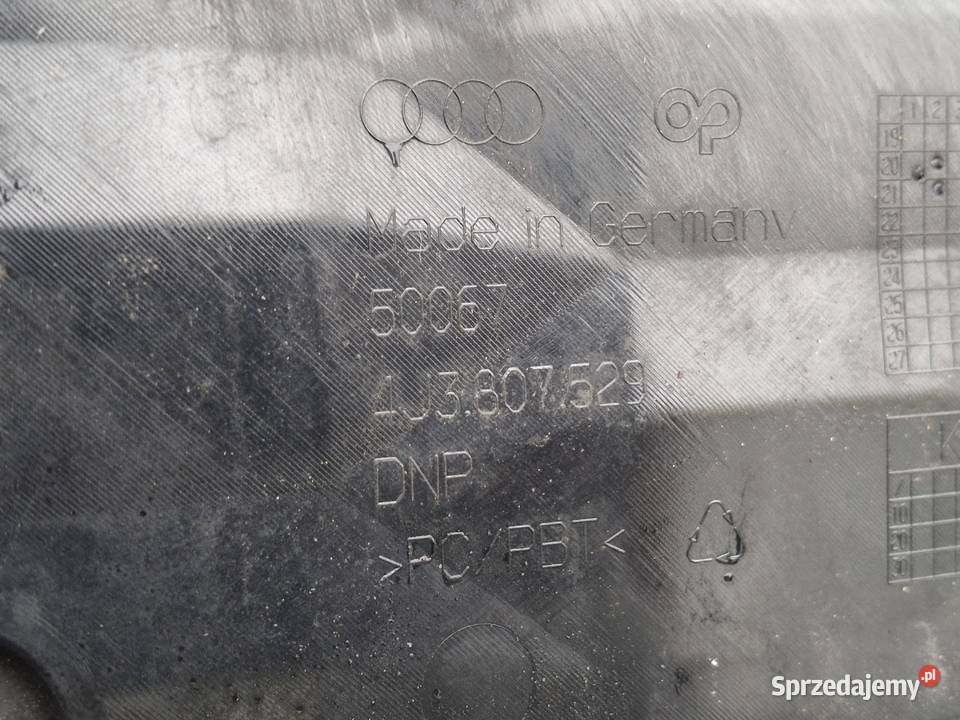 AUDI ETRON GT RS ZDERZAK PRZÓD PRZEDNI DOKŁADKA osobowe Bieleń