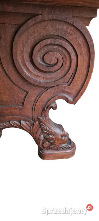 DUŻY STÓŁ NEORENESANSOWY ROZKŁADANY Szczecin