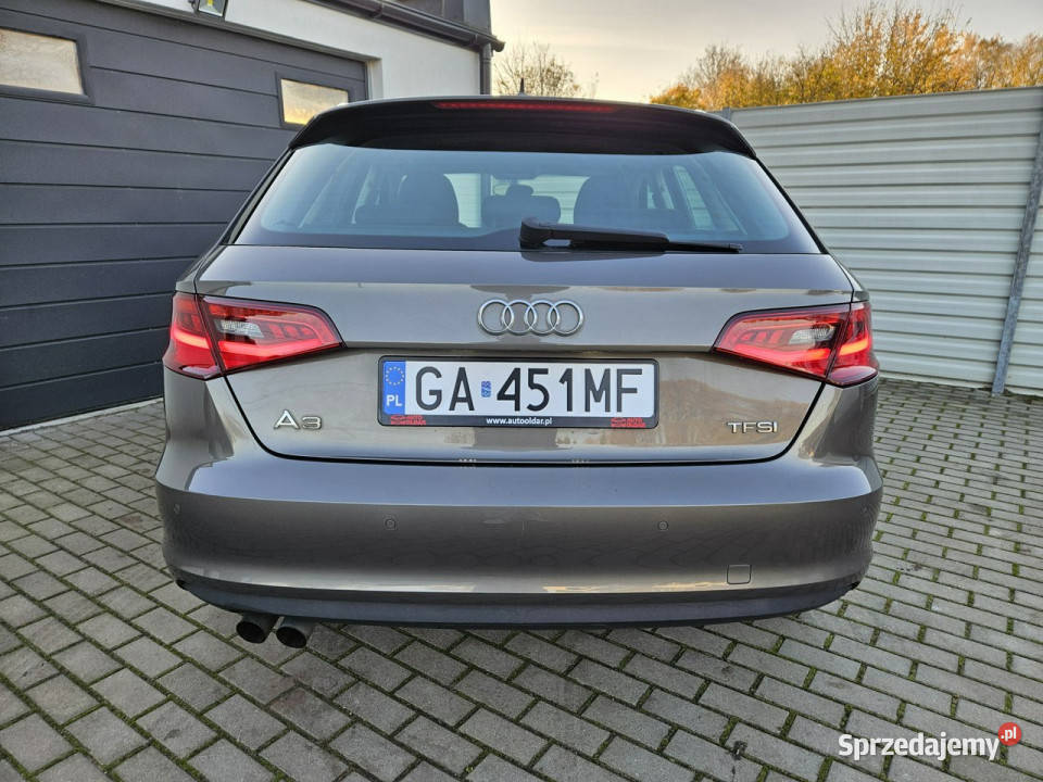Audi A3 14 TFSi 125 xenon BEZWYPADEK 5 drzwi wielofunkcyjna kierownica Gdynia