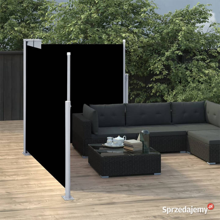 Zwijana markiza boczna czarna 120 x 600 WM48448 Warszawa sprzedam