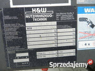 Przyczepa do przewozu kontenerów HW Rok produkcji 2008