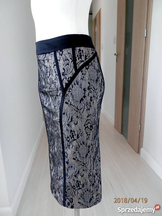 Spódnica Atmosphere Czarna Koronka Modną Spódnice i sukienki Łomża