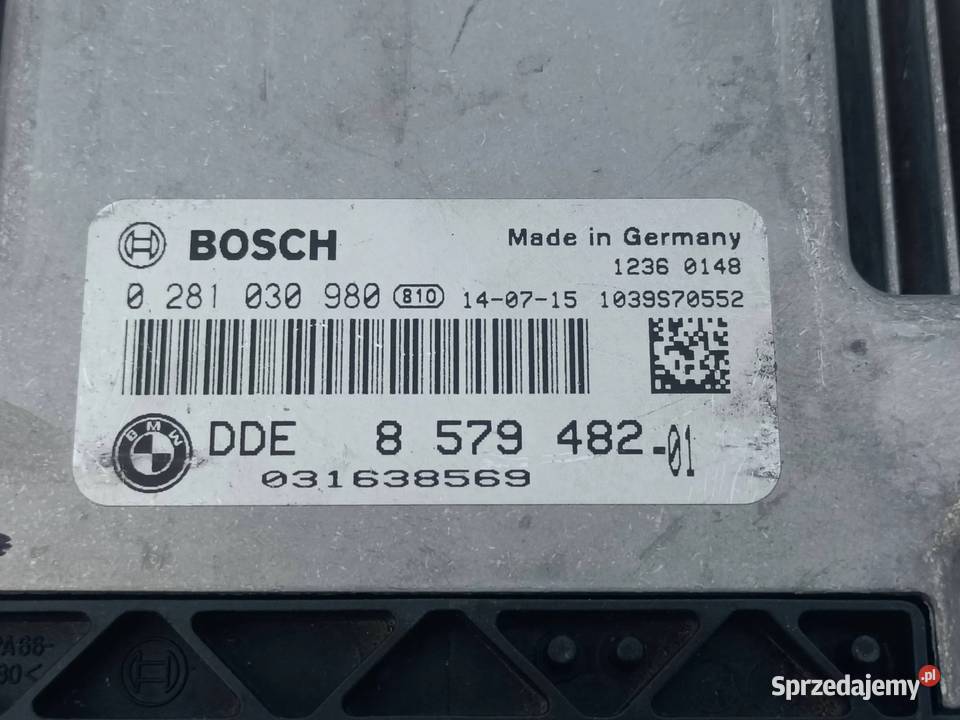 BMW 1 F30 F20 F21 16D STEROWNIK KOMPUTER SILNIKA Komputery Przemęt sprzedam