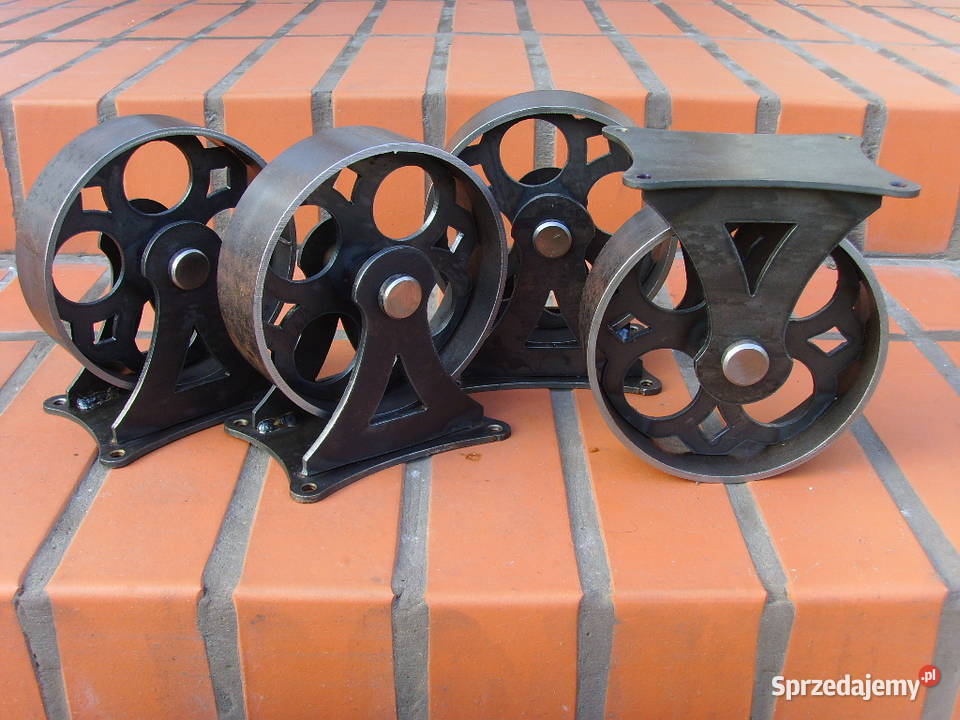 Kółka stalowe meblowe LOFT INDUSTRIAL RETRO