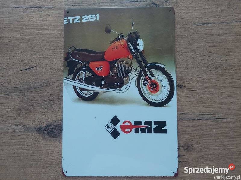 Szyld metalowy mz wsk simson awo ts es etz Stoczek Łukowski sprzedam