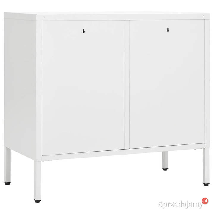 Komoda biała 75x35x70 stal i szkło hartowane Warszawa sprzedam