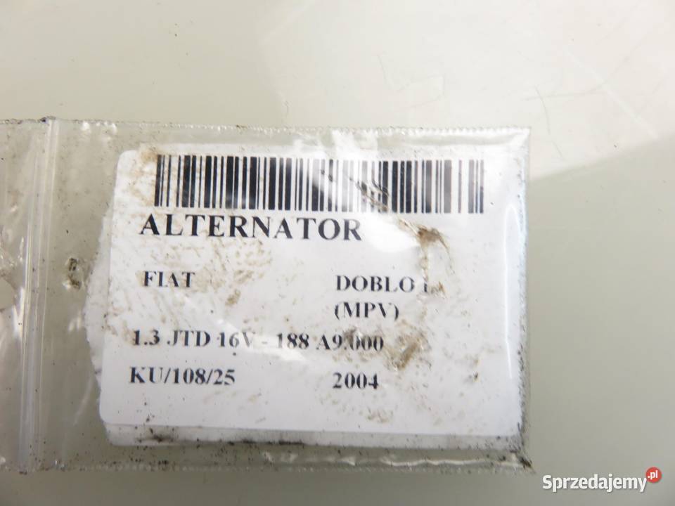 ALTERNATOR FIAT DOBLO I 13 JTD 46823546 osobowe