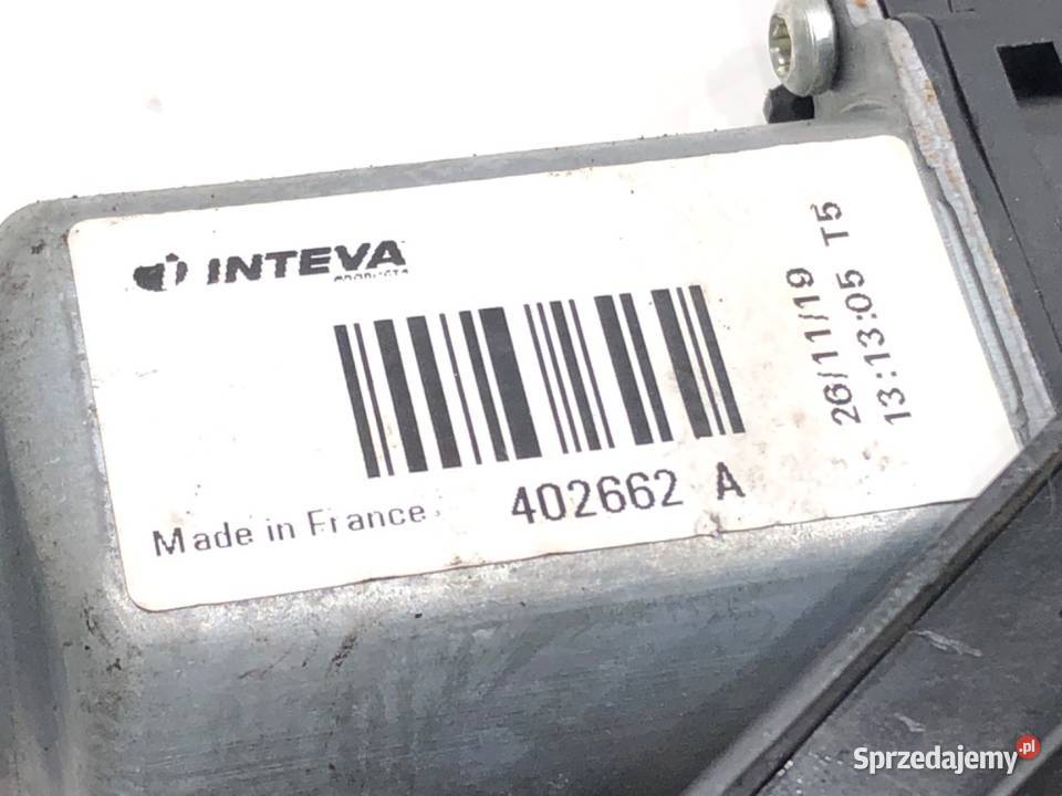 PODNOŚNIK SZYBY PRAWY PRZÓD TOYOTA AYGO II