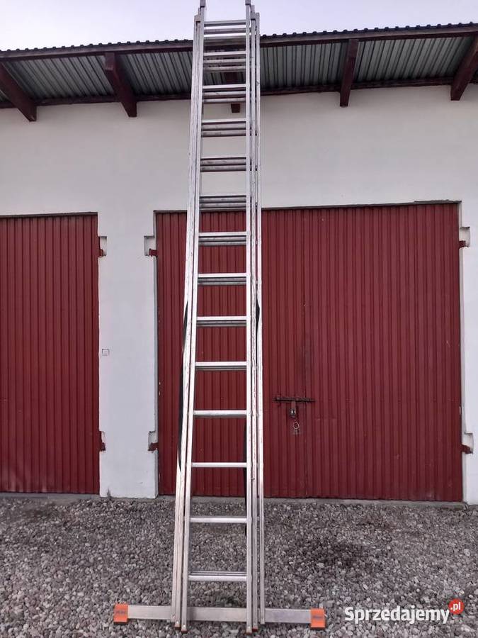 Drabina aluminiowa Krause 3x14 używana stan