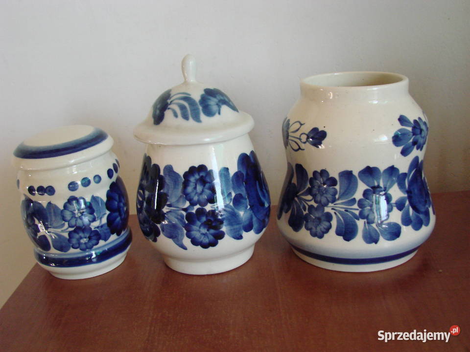 Włocławek fajansowy pojemnik Pruszcz Gdański