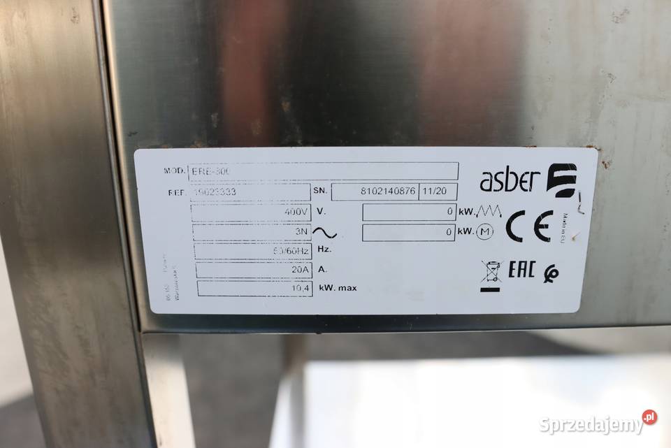 Asber ERE800 kuchnia elektryczna wolnostojąca 4 Góra