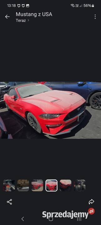 Ford Mustang GT 50 cabrio automat skóry 77000km dolnośląskie Wrocław
