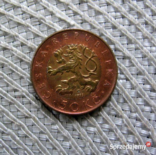 Czechosłowacja 50 Koron 1993r Most Karola w Numizmatyka Kalisz sprzedam