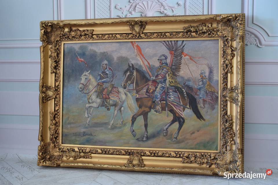 Wojciech Kossak Husaria Wojsko Polskie Na małopolskie Kraków