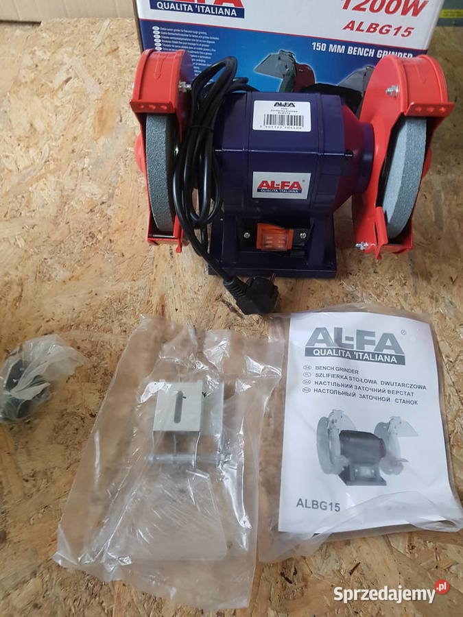 Szlifierka stołowa alfa 1200 wat 150 mm kamień Głogowa