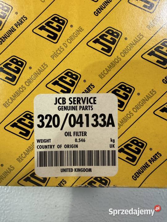 JCB 32004133A Filtr oleju silnikowego NOWY OEM Kraszewo-Czubaki