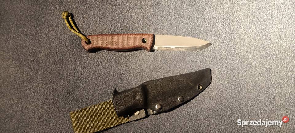 Nóż Tlim bushcraft FG spearpoint hand made Chorzów