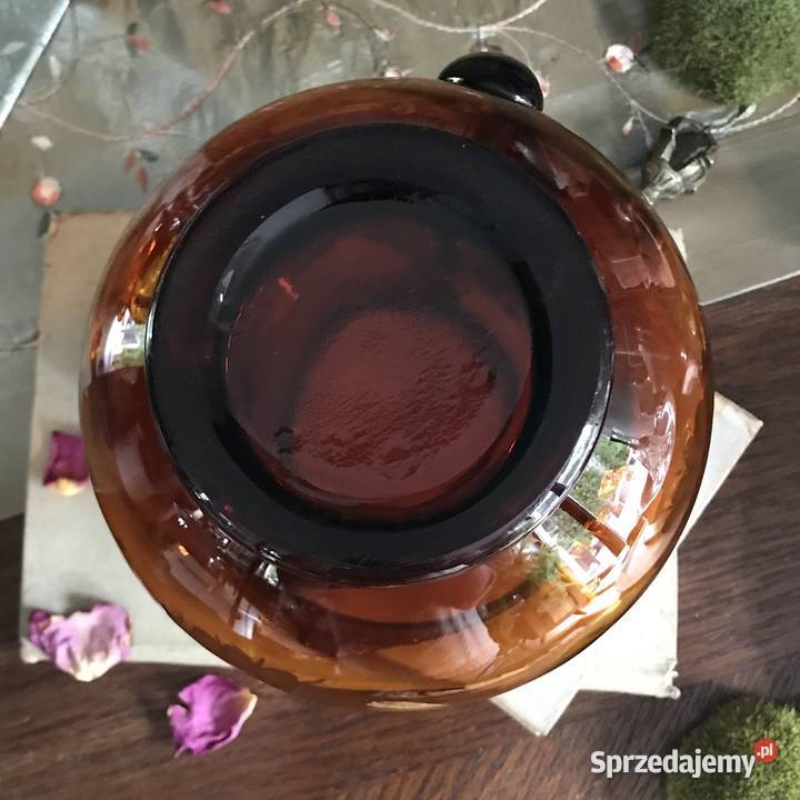 Duży dzban szkło bursztynowe poj 2 l Porcelana i szkło Myszków