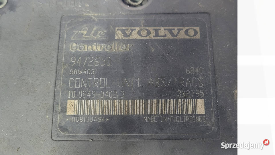 STEROWNIK ABS 9472650 VOLVO S80 V70 850 25tdi osobowe Ruda Śląska