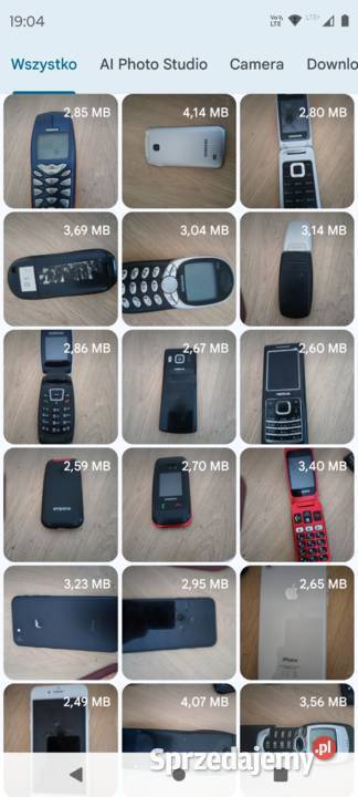 Telefon sprawne komplet 600 zl