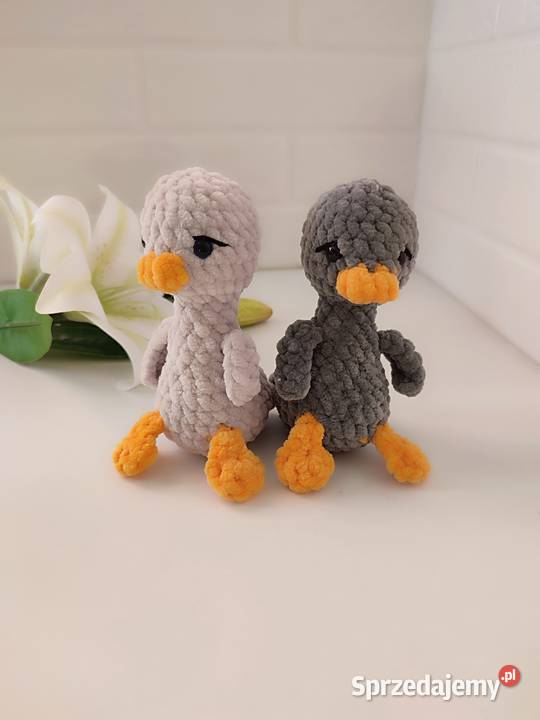 Gęś brelok na szydełku gęś zabawka maskotka Kraków sprzedam