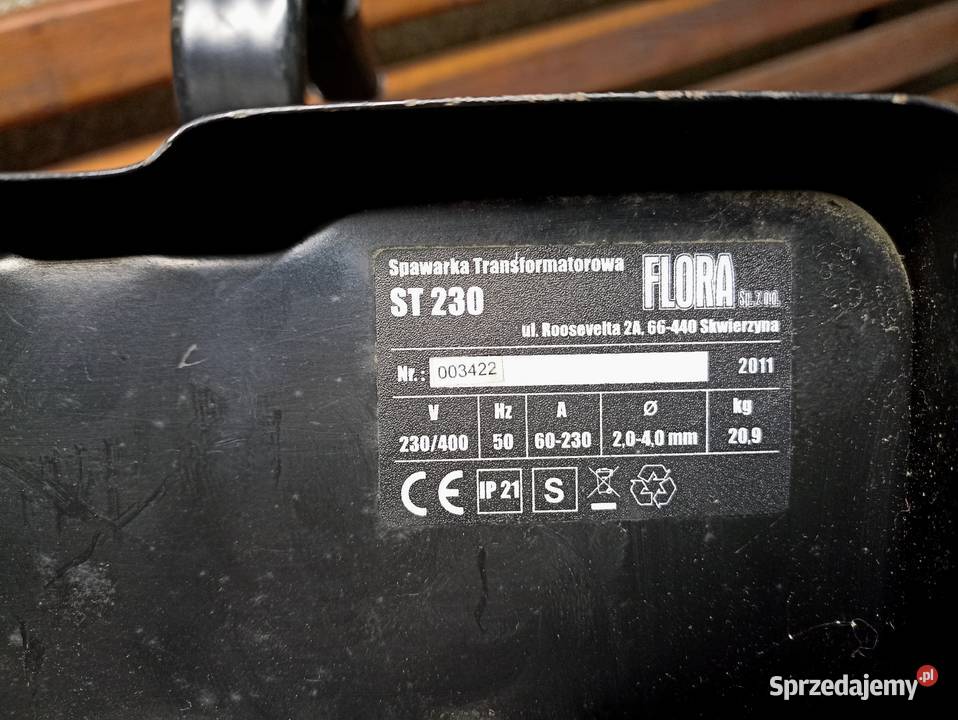 Spawarka elektrodowa FLORA ST230 kable stan