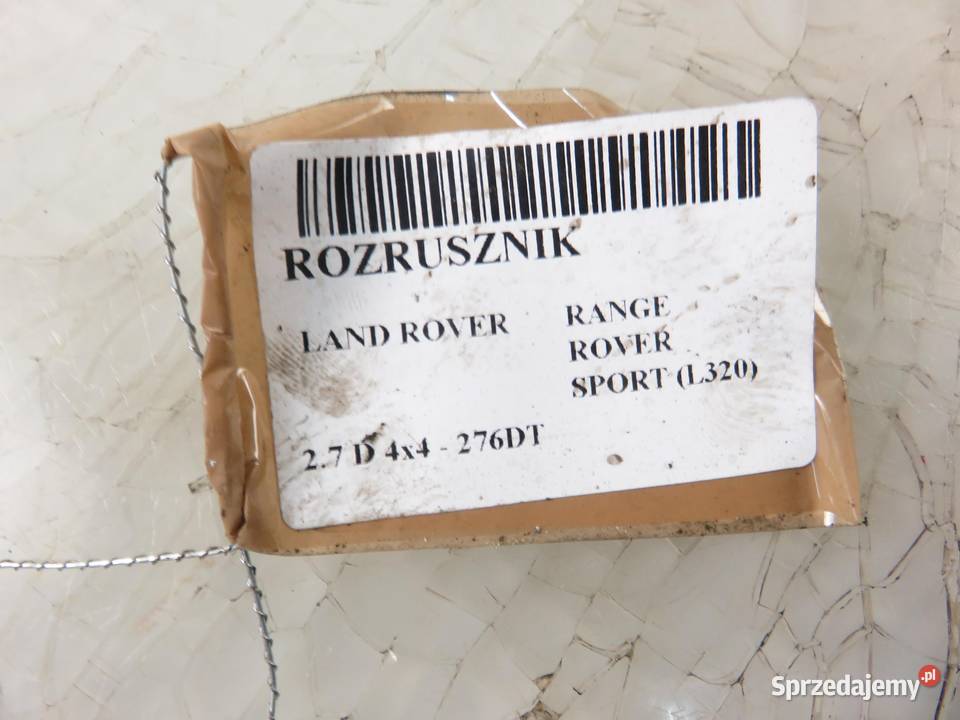 ROZRUSZNIK LAND ROVER RANGE ROVER SPORT L320 27 osobowe Układ elektryczny, zapłon