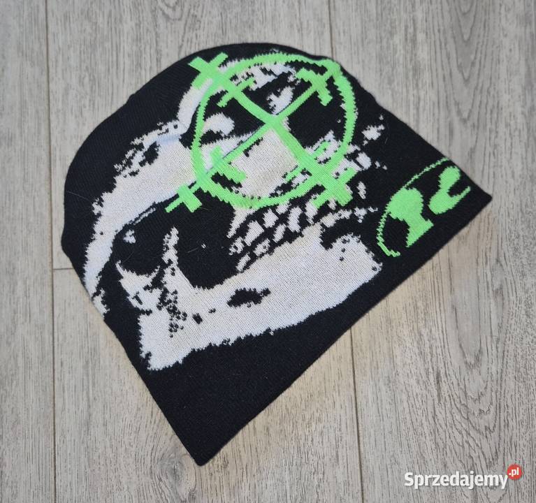 Czapka dzianinowa zimowa chłopiec zielony Łódź sprzedam